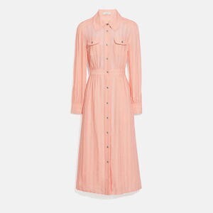 COACH ロング ストライプ ビスコース ドレス