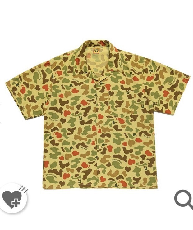 HUMAN MADE DUCK CAMO ALOHA SHIRT