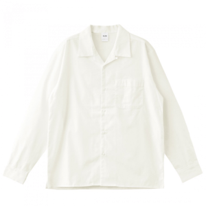 KLON KLON WORX OPEN COLLAR SHIRTS WHITE（S/M/L）