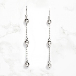 Grosse Glace Play Metal Ball ロングピアス プラチナ