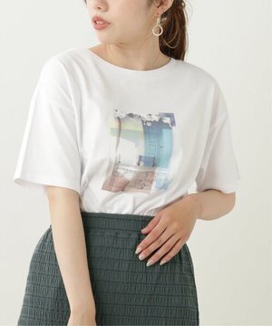 Ray Cassin コラージュプリントTシャツ