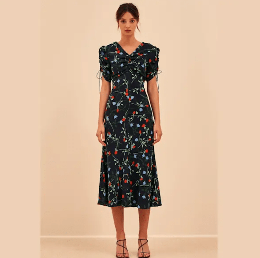 C/MEO COLLECTIVE Ended Up Here Midi Dress