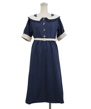 an another angelus オフショルバイカラーワンピース