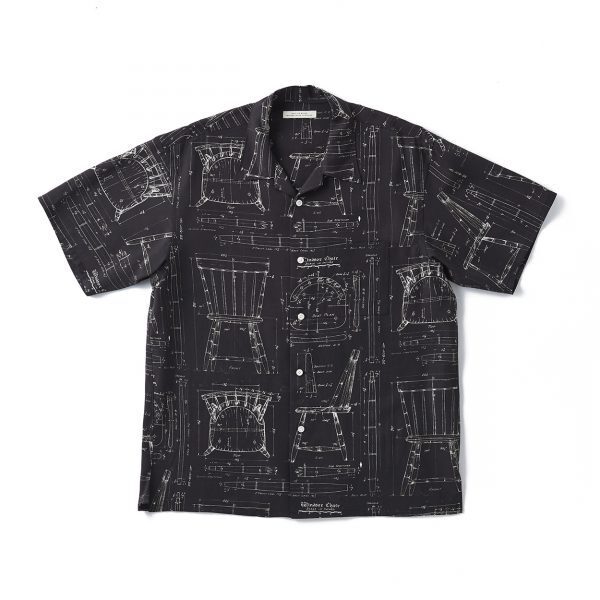 OLD JOE ORIGINAL PRINTED OPEN COLLAR SHIRTS