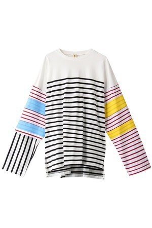 nagonstans CO Border Long Sleeve Tシャツ
