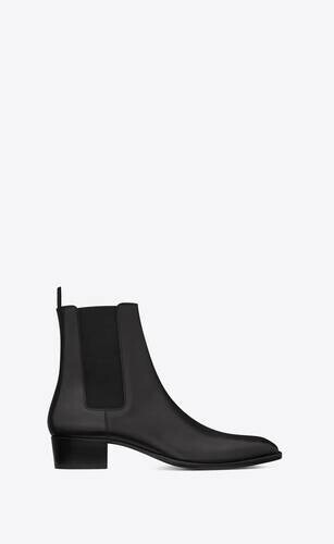 SAINT LAURENT WYATT CHELSEA BOOTS IN SMOOTH LEATHER
