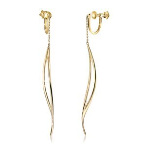 STAR JEWELRY K10 イヤリング WAVE EARRINGS