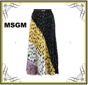 MSGM 【MSGM】ロゴウエスト プリーツスカート (MSGM/スカート) 3042MDD112P217485【BUYMA】