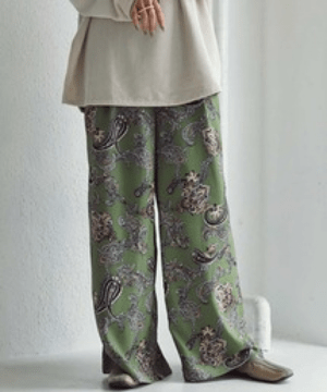 antiqua ペイズリー柄パンツ パンツ レディース ボトムス ・pk-00655