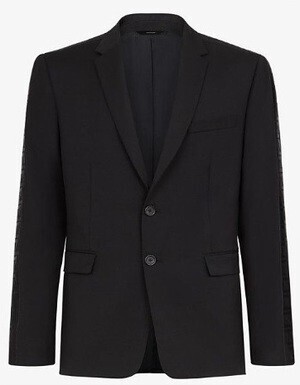 FENDI ブラックウールブレザー ジャケット