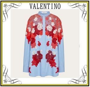VALENTINO 【VALENTINO】エンブロイダリー コットンポプリン シャツ (VALENTINO/ブラウス・シャツ) WB3AB2K05A6M12【BUYMA】