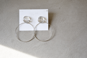 Matilda rose vintage skinny hoop/イヤリング