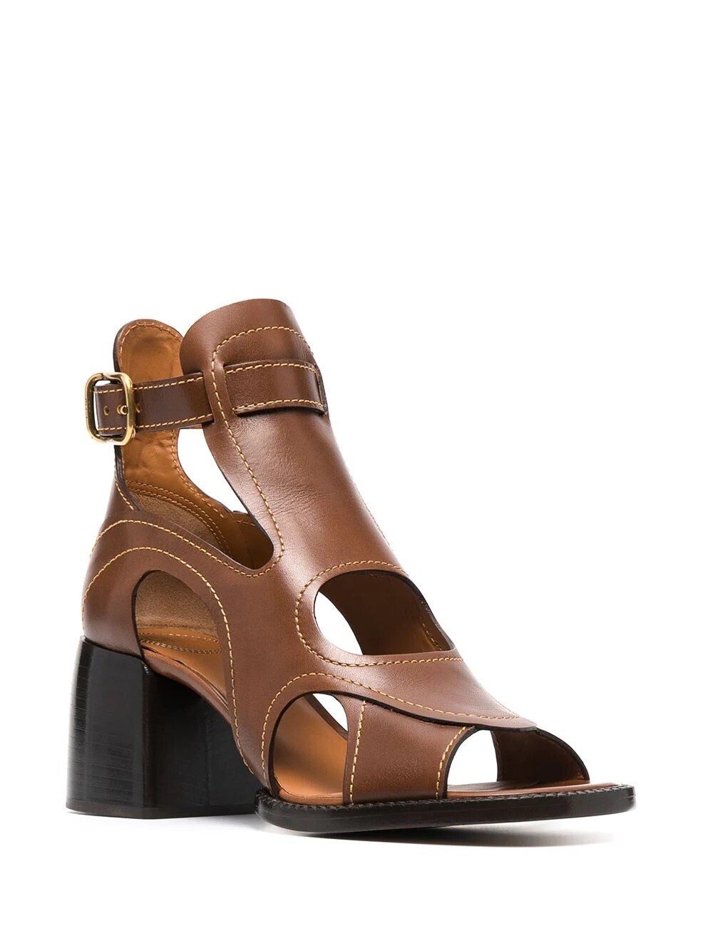 Chloé カットアウト レザーサンダル
