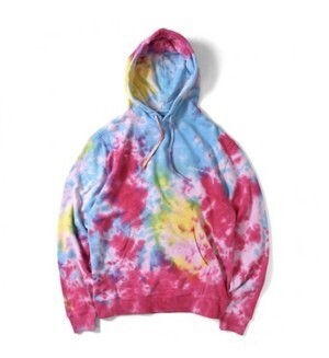 LAFAYETTE Outline Logo Tie Dyed Pullover Hoodie