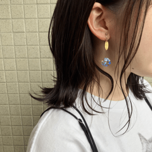 Matilda rose cocoon pearl イヤリング