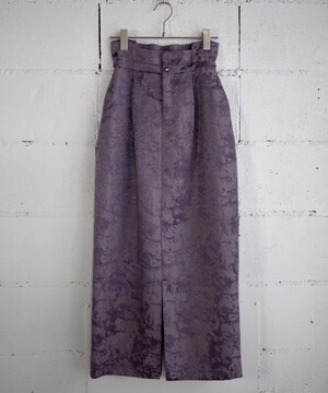 ANOGH JACQUARD SKIRT（PURPLE）
