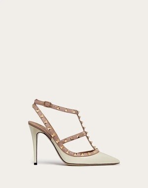 VALENTINO ロックスタッズアンクルストラップパンプス100MM