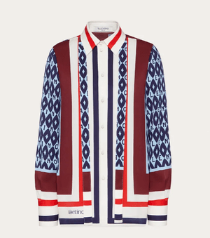 VALENTINO プリントツイル シャツ