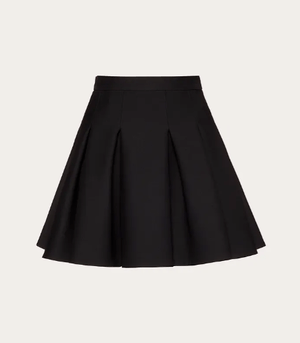 VALENTINO クレープクチュール ボックスプリーツスカート