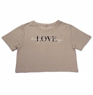 Honey mi Honey LOVE cropped T-shirt 21春夏.【21S-VG-10】Tシャツ