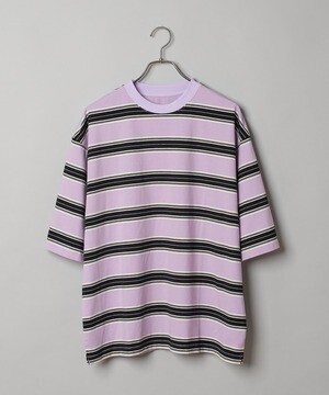 Ciaopanic レトロマルチボーダーオーバーサイズTシャツ