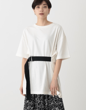AZUL BY MOUSSY WAIST BELT BIG TEE