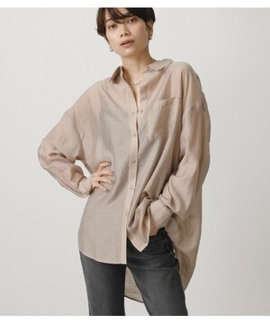 AZUL BY MOUSSY SHINY SHEER SHIRT