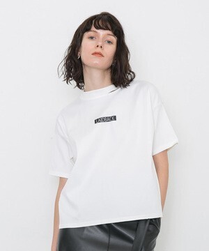 STUDIOUS ネックスリットBOXロゴT