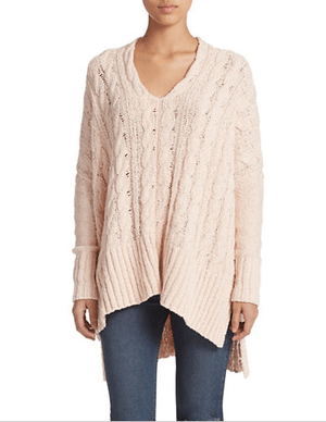 free people Oversized Cable Knit Sweater