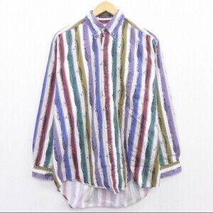 RUSHOUT 釣り コットン ボタンダウン シャツ