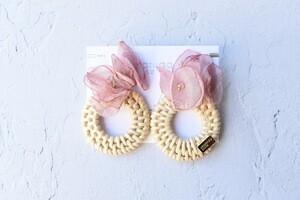 Matilda rose chiffon flower rattan