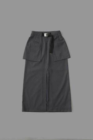 led.tokyo CUMMERBELT SLIT SKIRT
