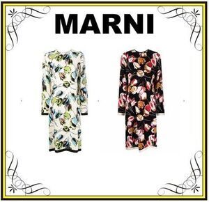 MARNI 【MARNI】アブストラクトプリント ドレス ワンピース (MARNI/ワンピース) ABMAT93Q00UTV844【BUYMA】