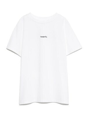 MILAOWEN 手書き風ロゴＴシャツ