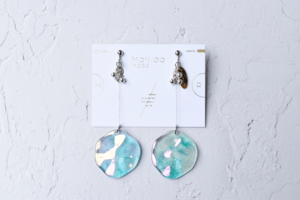 Matilda rose water crest イヤリング