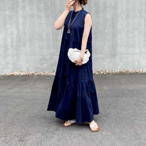 Dolce. ティアードワンピース【navy】