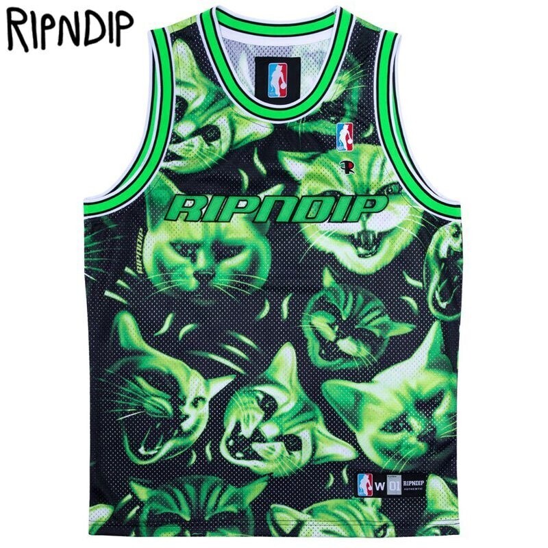 RIPNDIP NEON NERM BASKETBALL JERSEY