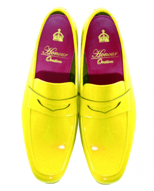 Honour Ovation 【1000】 YELLOW ENAMEL　メンズ コインローファー シューズ