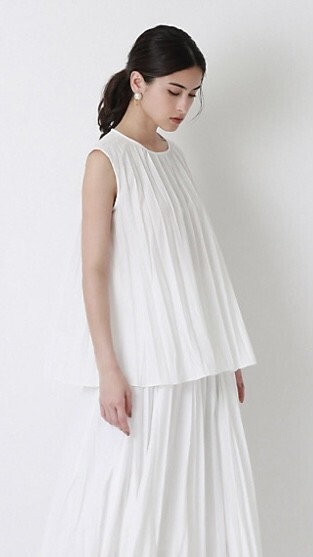 EPOCA 【FABRICA】プリーツブラウス