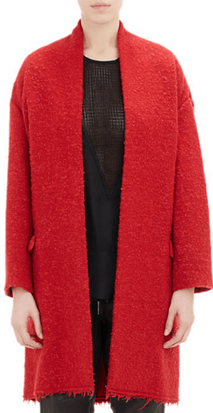 ISABEL MARANT Bouclé Belted Teddy Coat