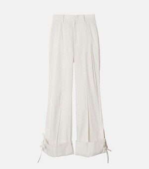 IRENE Cotton Roll-up Pants