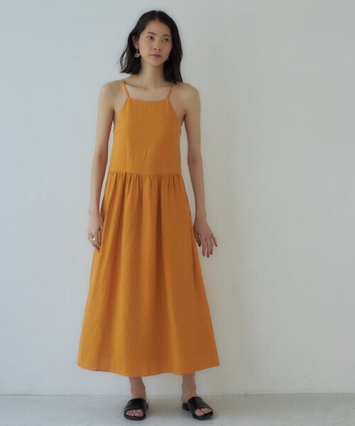 CASA FLINE リネンキャミソールドレス