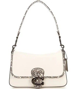COACH Soft Calf Leather Snake Tabby Shoulder Bag