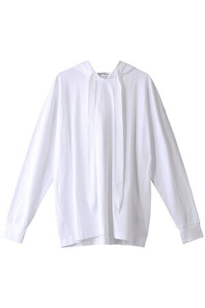 ENFOLD クラシック天竺 フードロングTシャツ