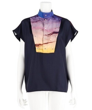 G.V.G.V. BEACH PRINT TOP