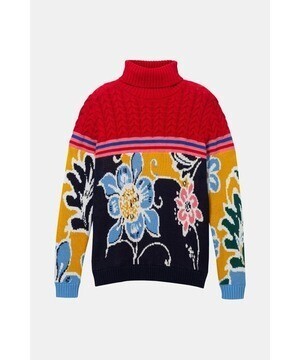 Desigual ヘビーゲージプルオーバー FLOWERS