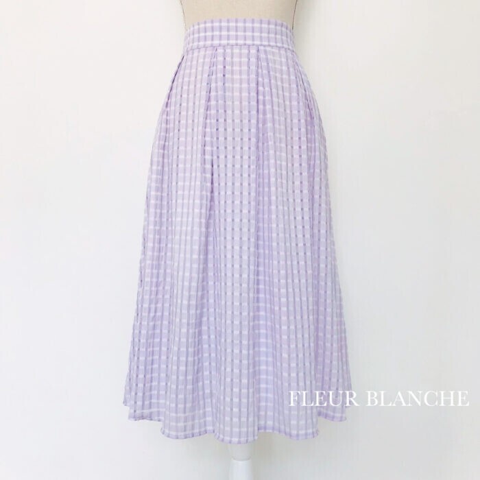 TOUJOURS 2トーンチェックスカート
