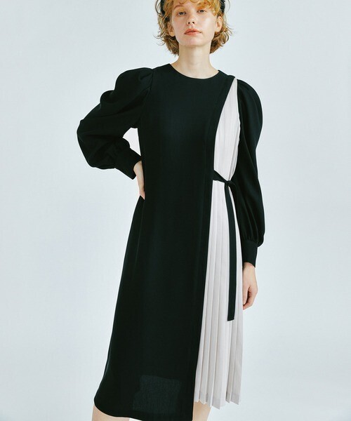LANVIN en Bleu マトンスリーブワンピース