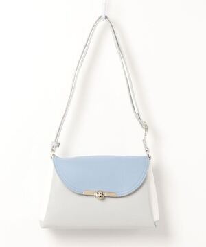 SAC unit 3配色合皮ショルダーバッグ