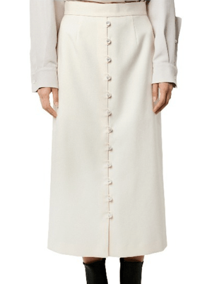 LE CIEL BLEU Ball Button Skirt